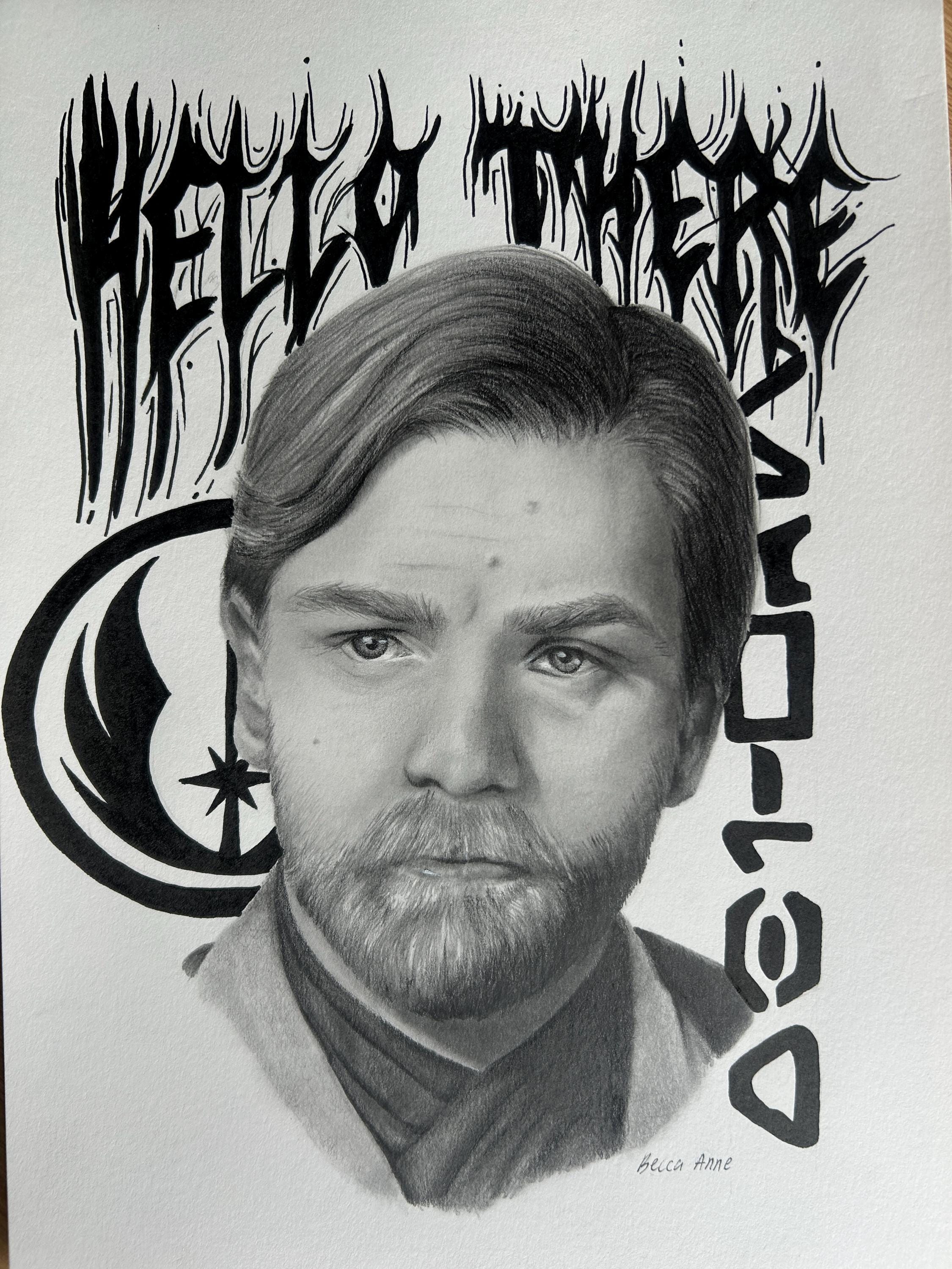 Obi Wan Kenobi Realism Portrait