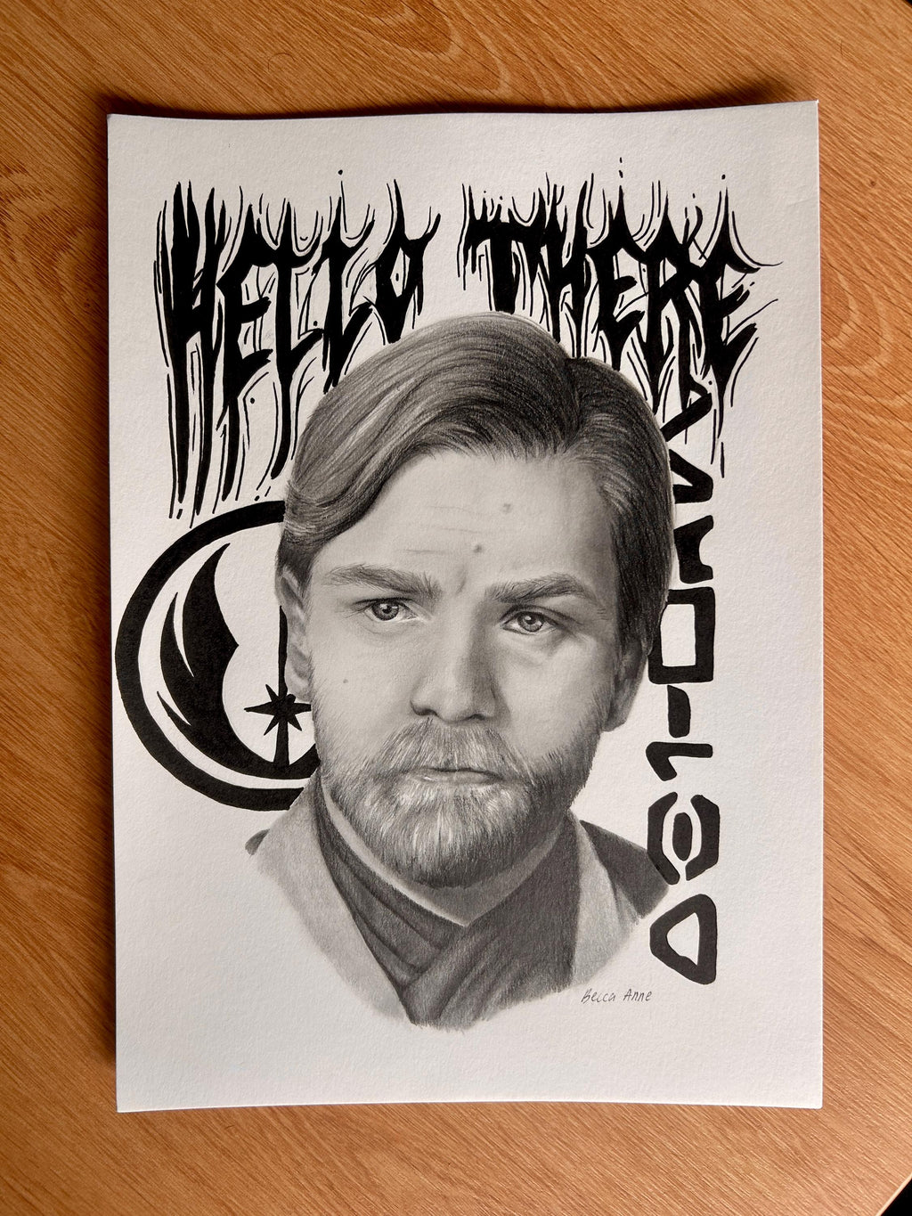 Obi Wan Kenobi Realism Portrait