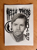 Obi Wan Kenobi Realism Portrait