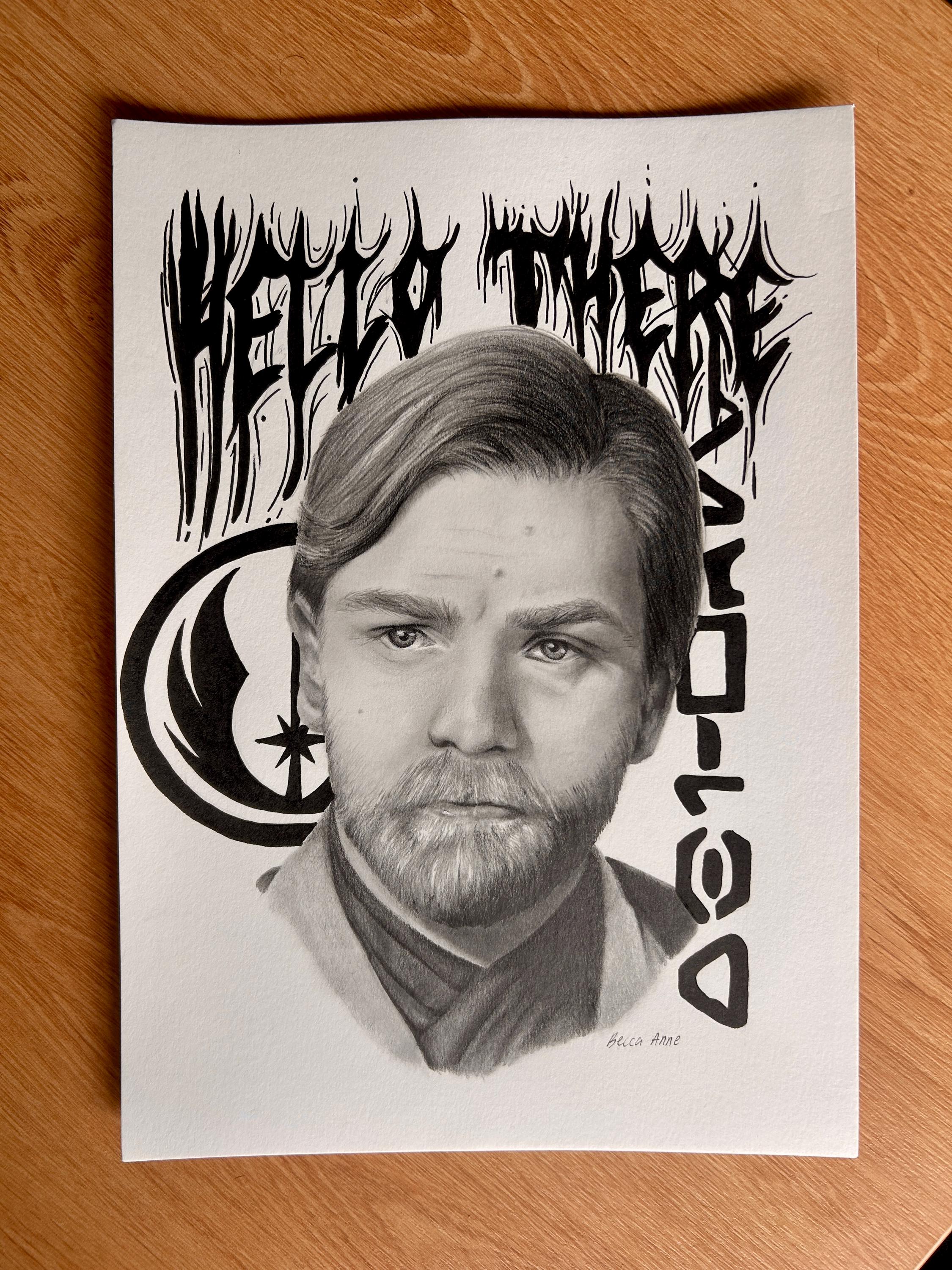 Obi Wan Kenobi Realism Portrait