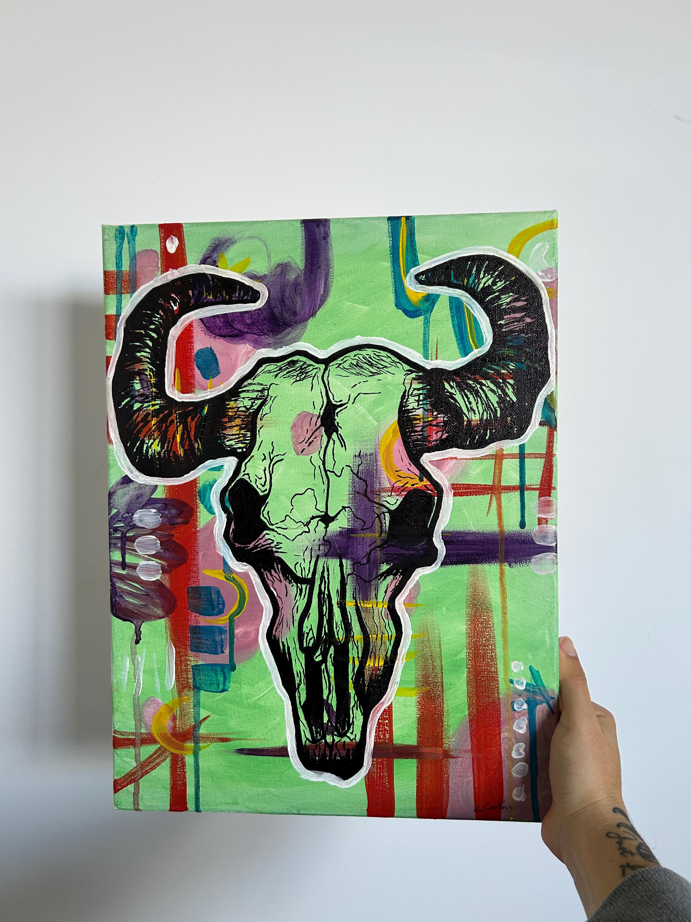 Animal Skull Art Prints: Wolf, Tiger, Bull Triptych (Digital Download)