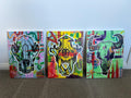 Animal Skull Art Prints: Wolf, Tiger, Bull Triptych (Digital Download)