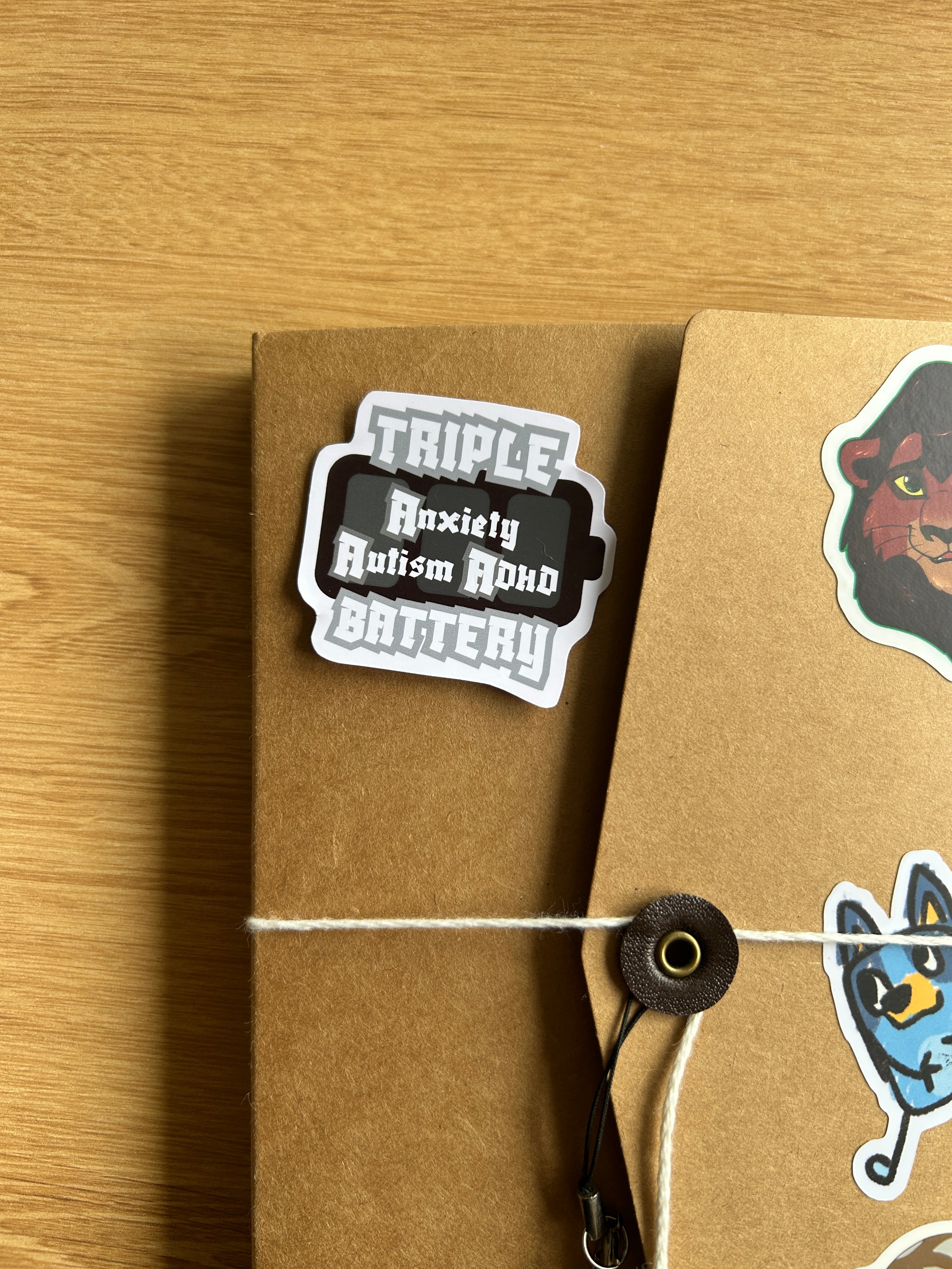 TRIPLE A Battery Sticker (Autism, ADHD, Anxiety)