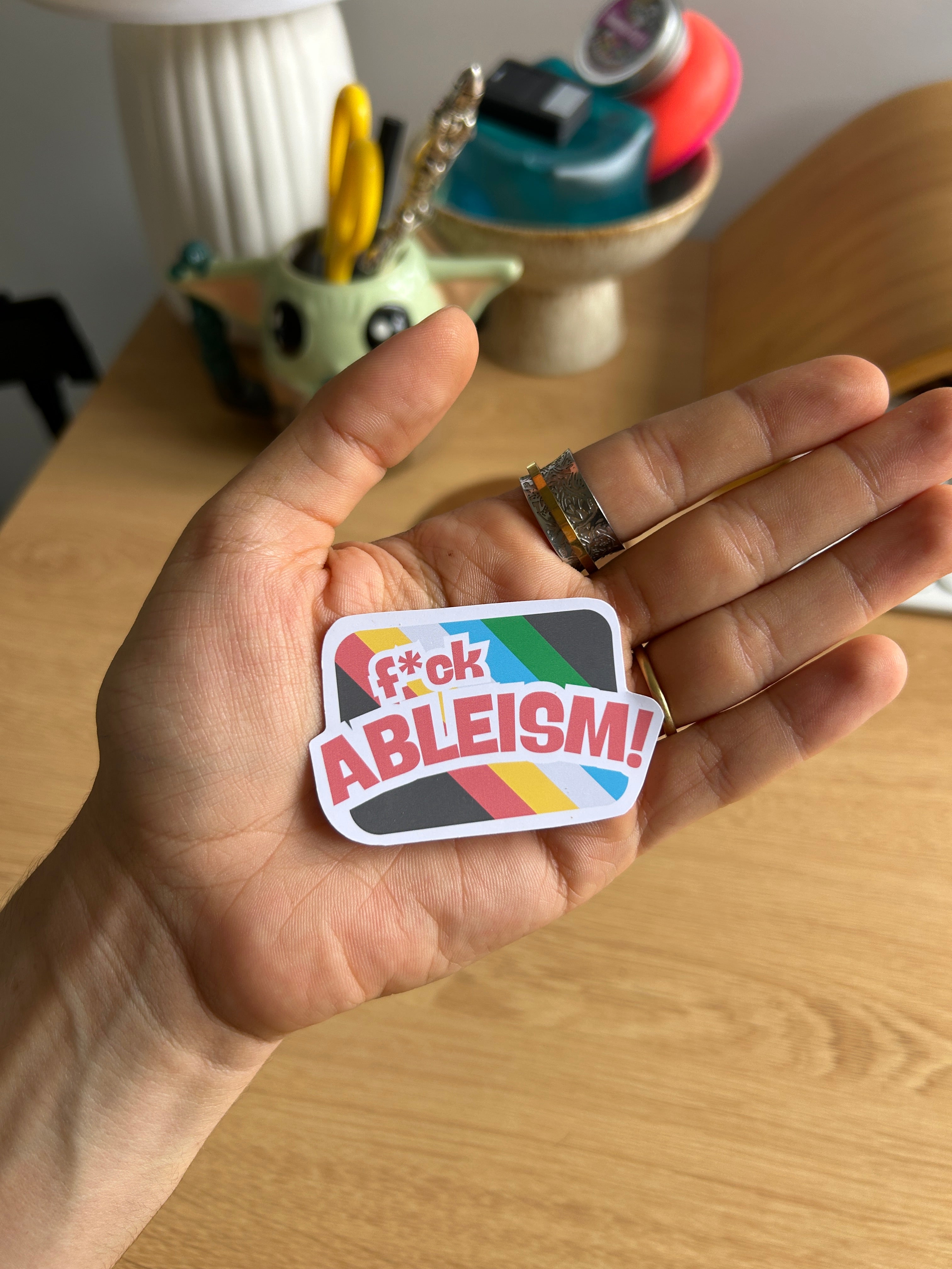 F*ck Ableism Sticker