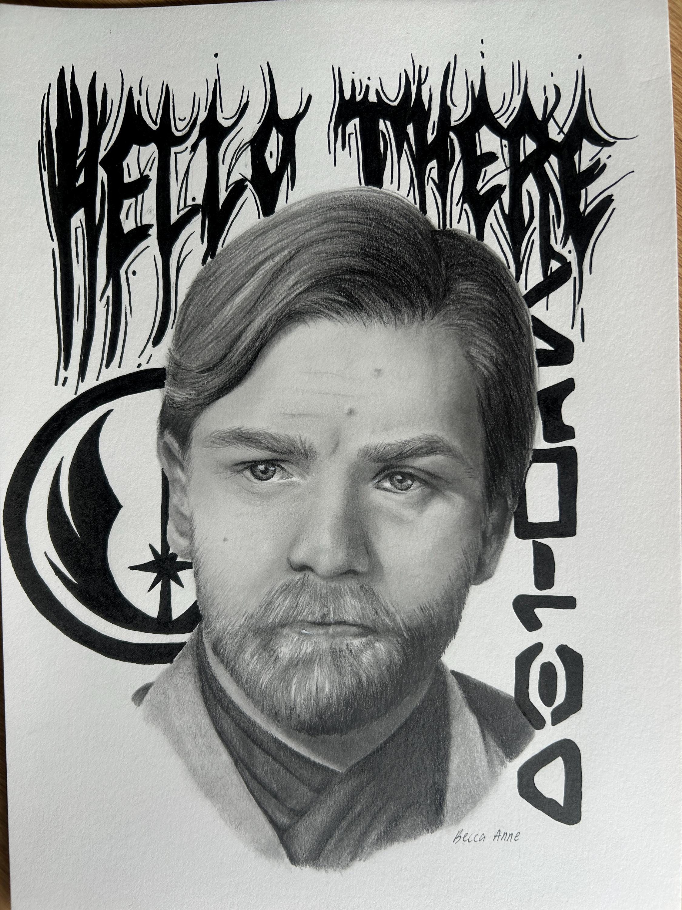 Obi Wan Kenobi Realism Portrait
