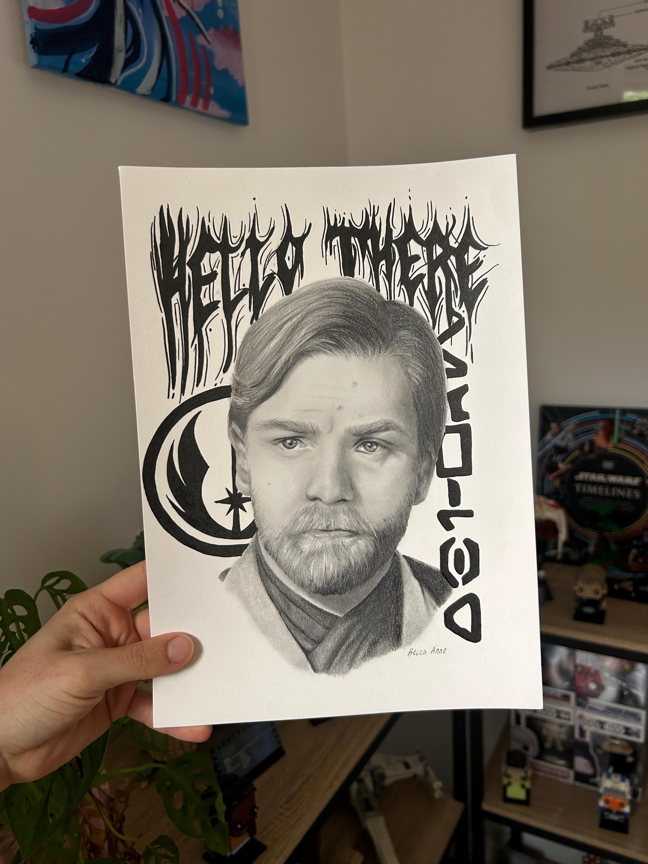 Obi Wan Kenobi Realism Portrait