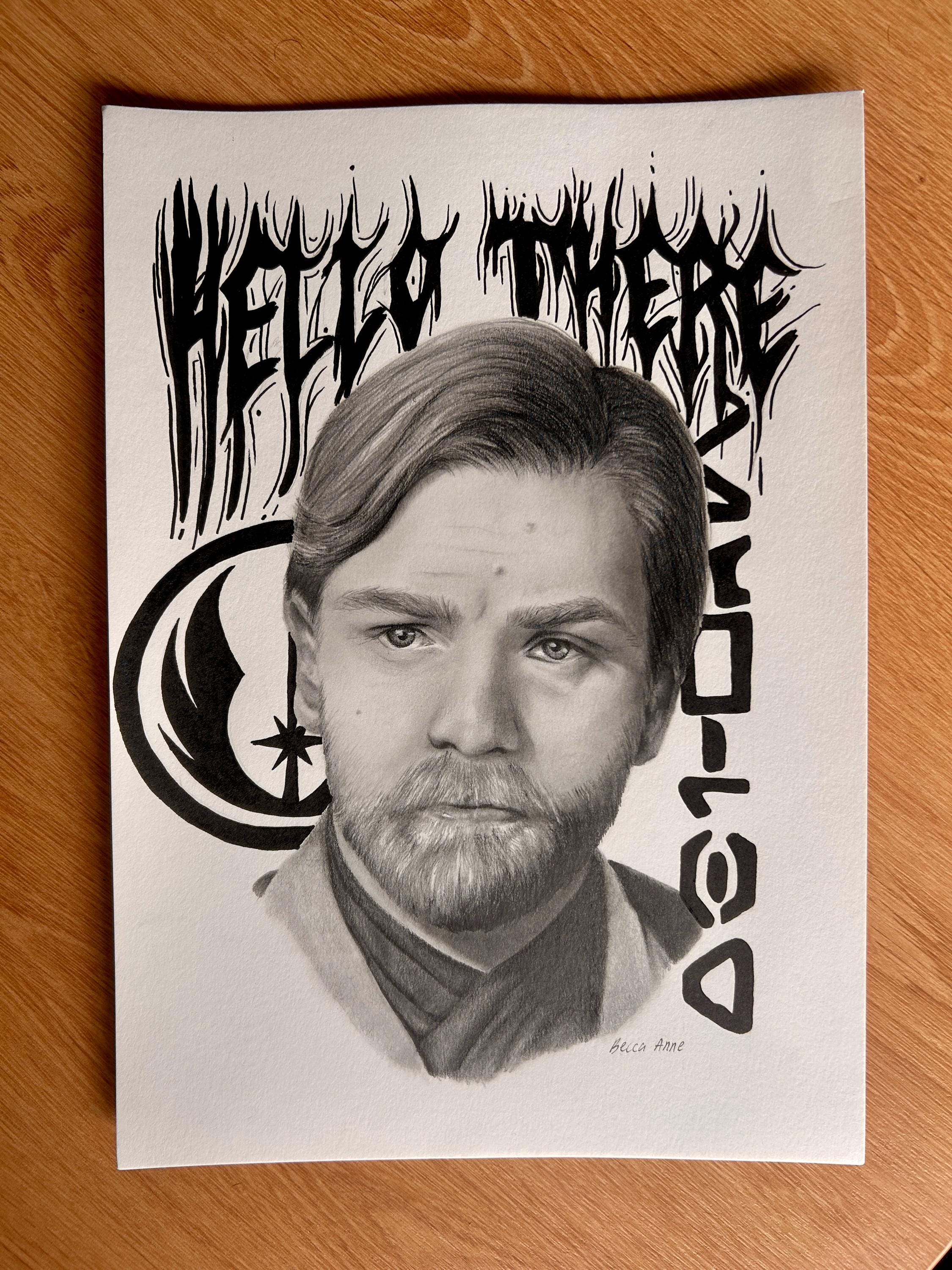 Obi Wan Kenobi Realism Portrait